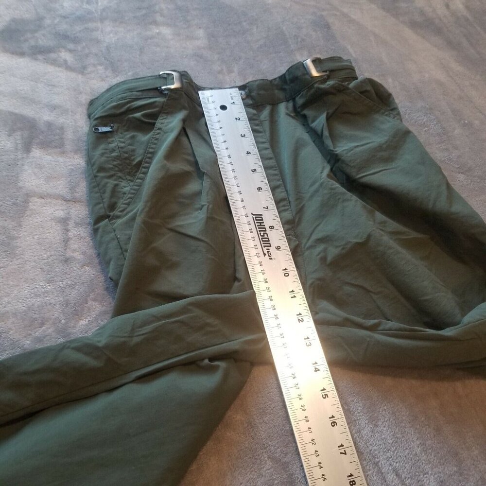 Travel Smith Women's Straight High-Rise Pants Fly Zip Pockets Gray Size Small - Picture 6 of 7
